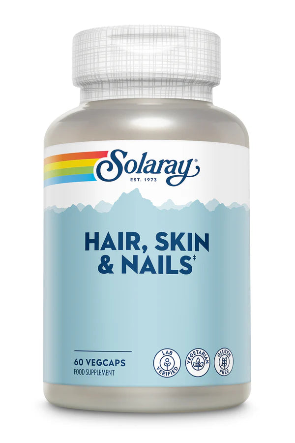 Solaray Hair, Skin & Nails, 60 Vegan Capsules