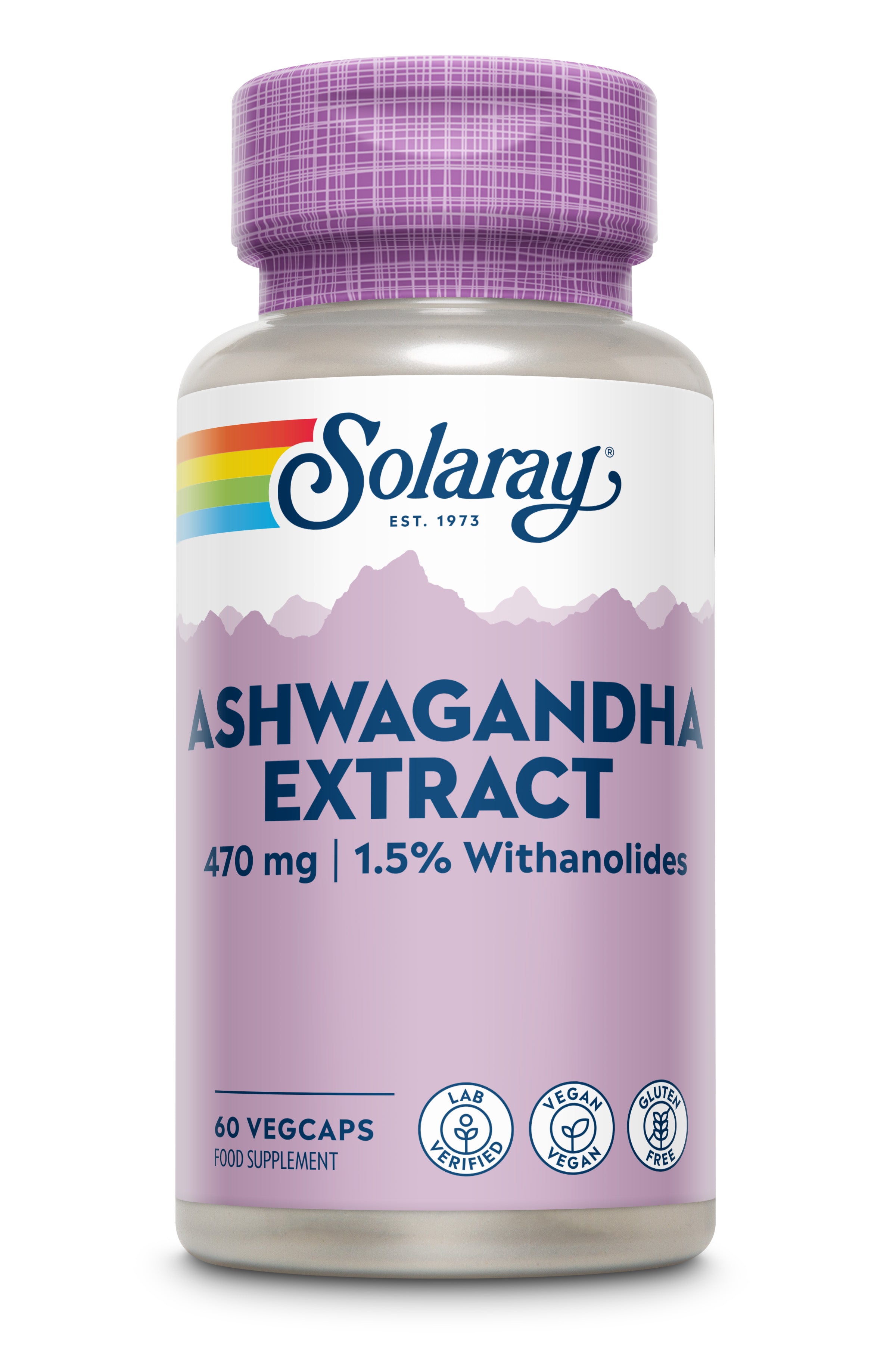 Solaray Ashwaganda 470mg  60 Vcap