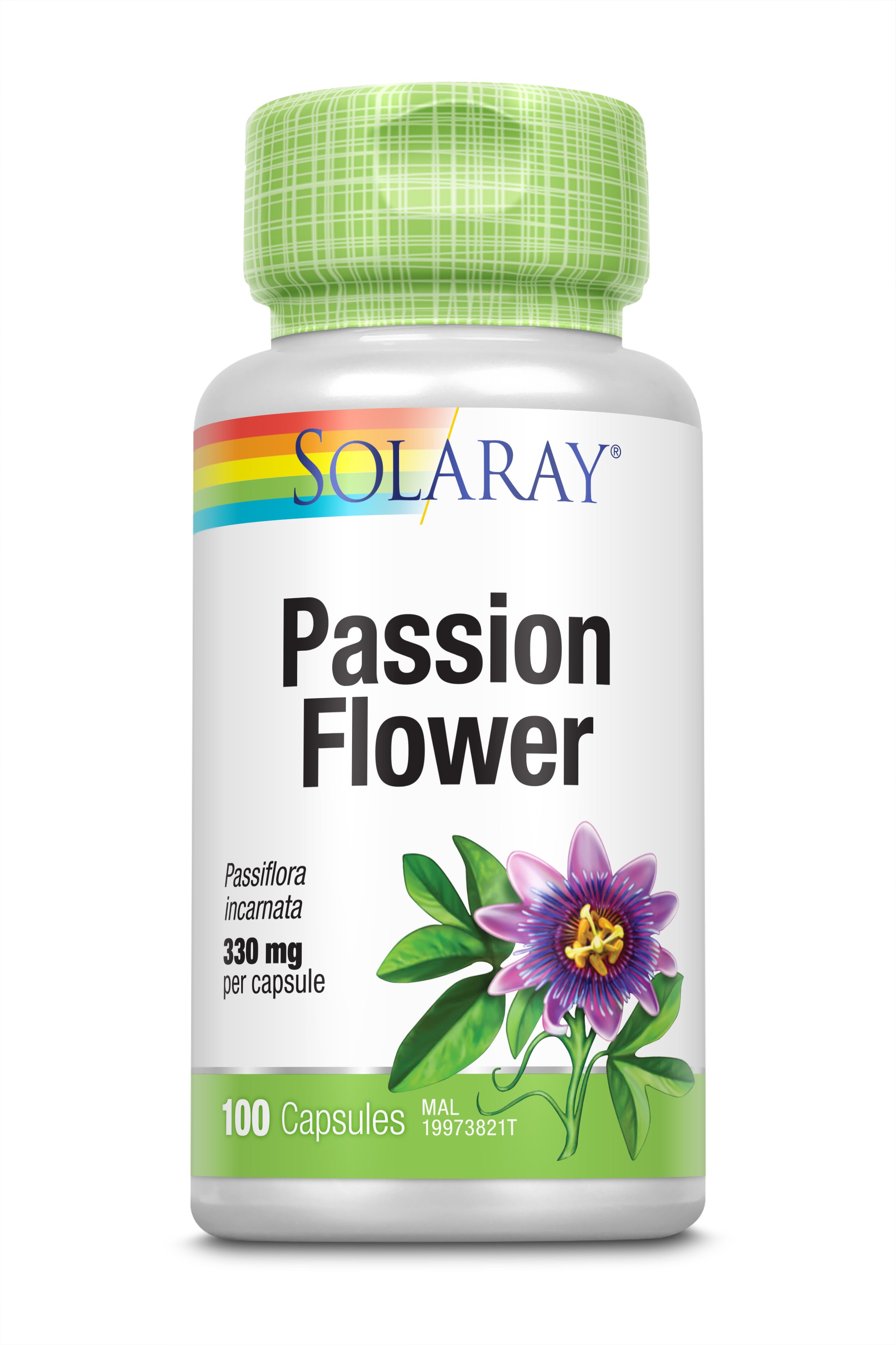 Solaray Passion Flower, 100 Vegan Capsules, 350mg