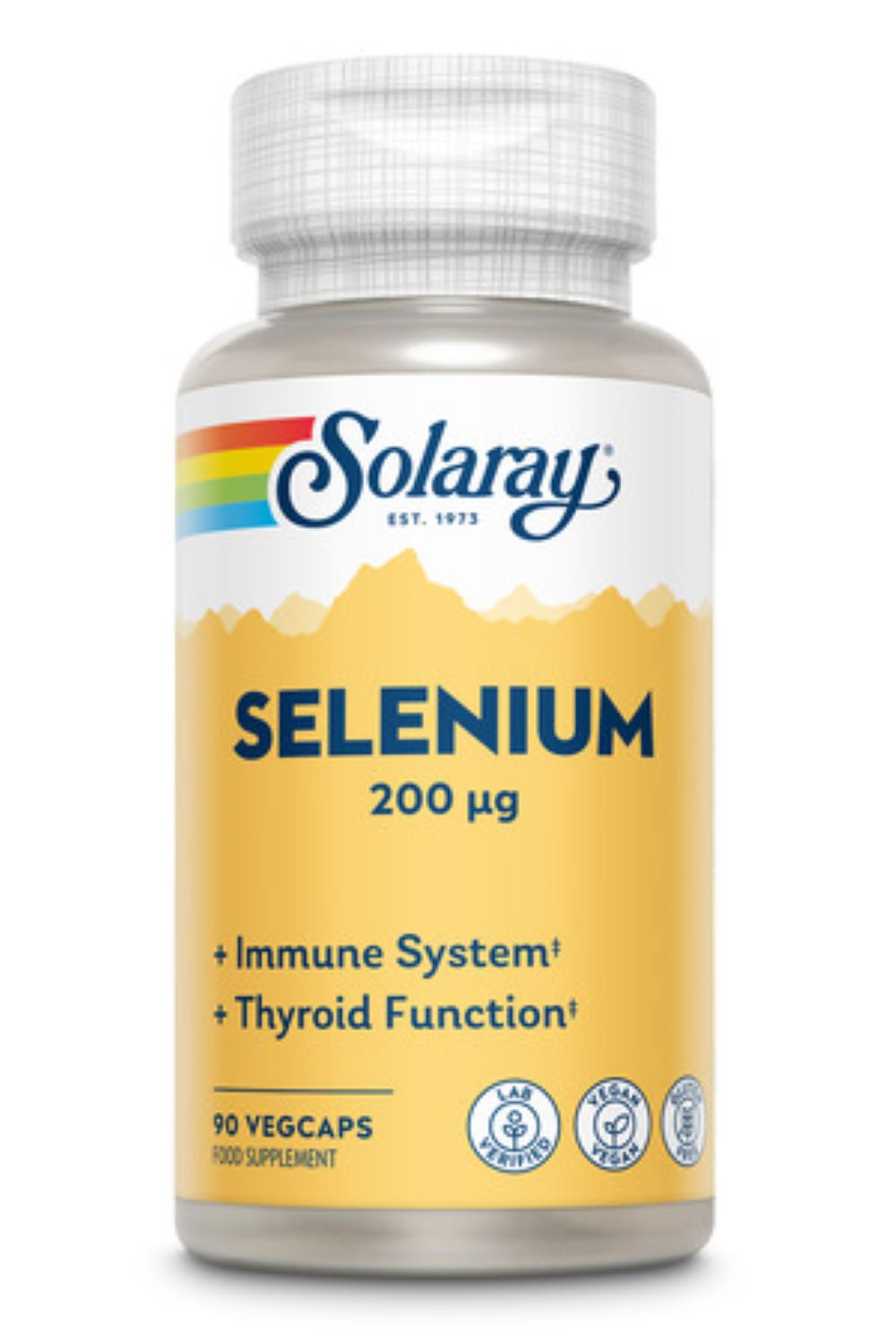 Solaray Selenium, 90 Vegan Capsules, 200mcg