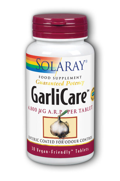 Solaray GarliCare, 30 Tablets, 4.8mg Allicin