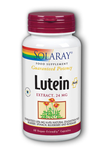 Solaray Lutein Eyes 24 Advanced with Bilberry & Blueberry Extract, 24mg