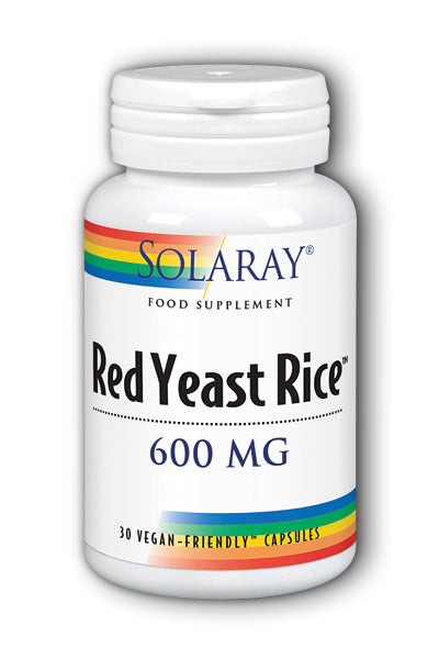 Solaray Red Yeast Rice, Vegan Capsules, 600mg