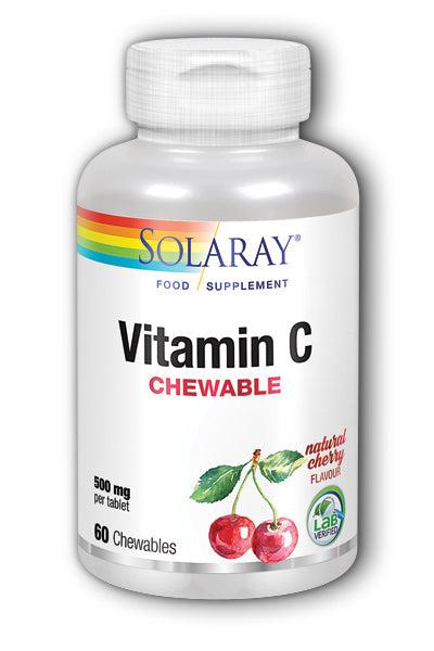 Solaray Vitamin C, 60 Chewable Tablets, 500mg