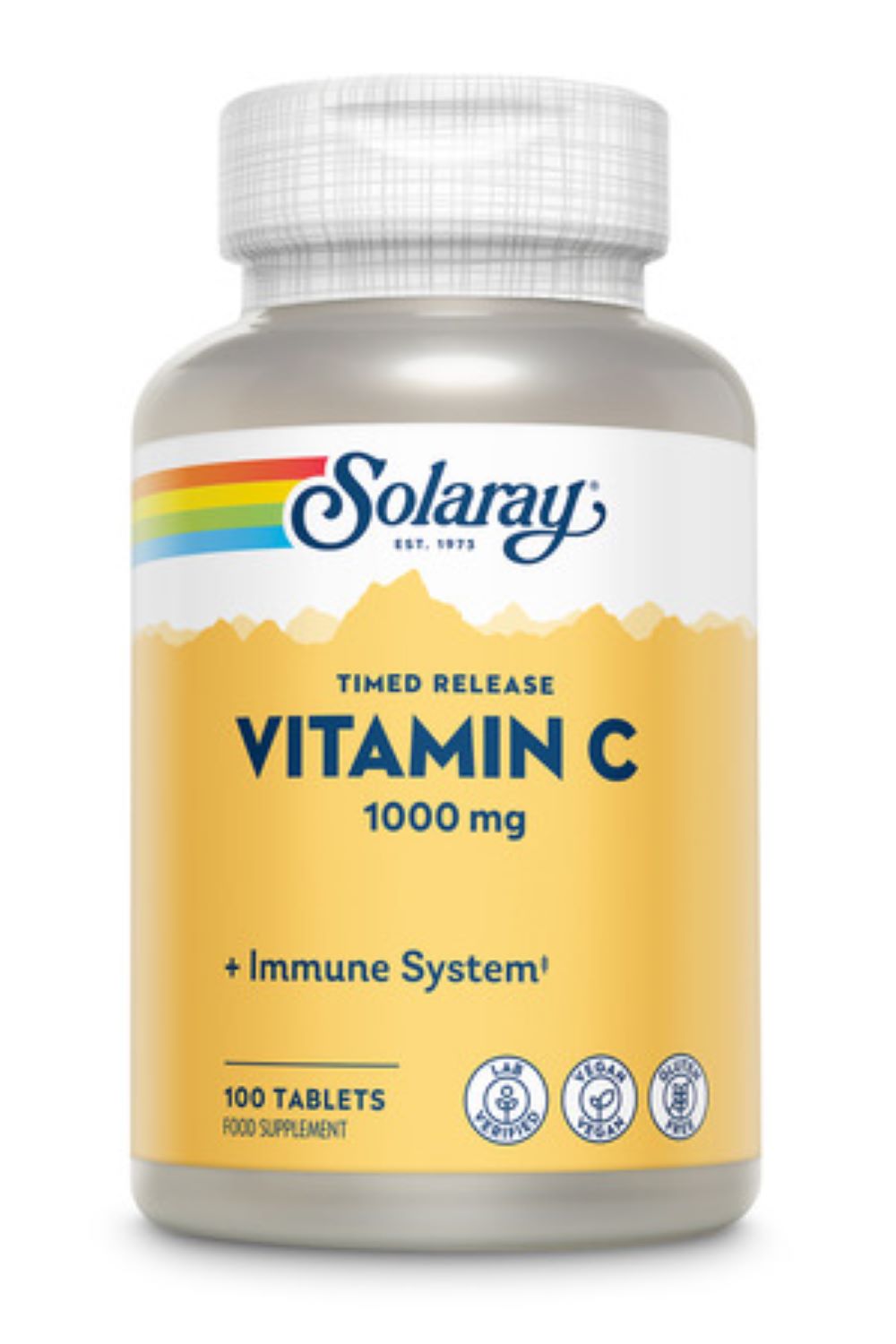 Solaray Vitamin C, 100 Tablets, 1000mg